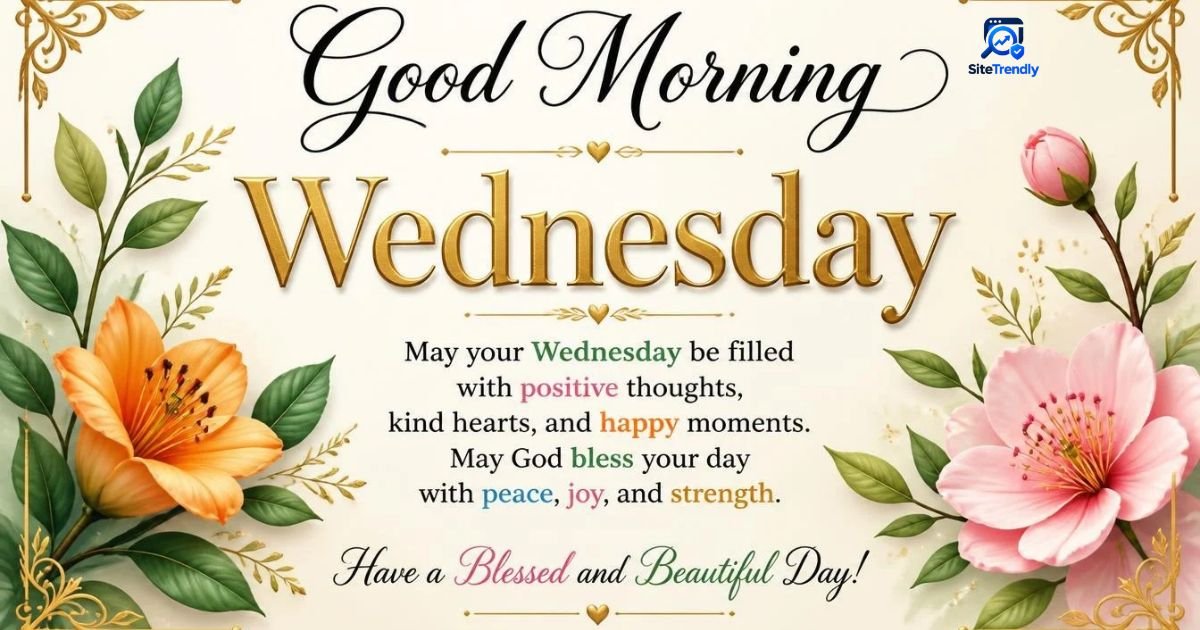 Good Morning Wednesday Blessings